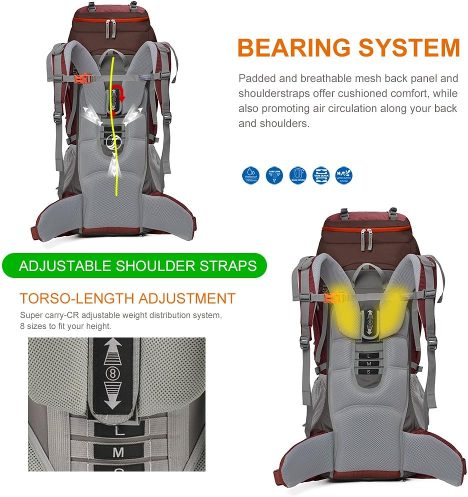 Hátizsák oldalnézet - daisy chain és ital-rekesz