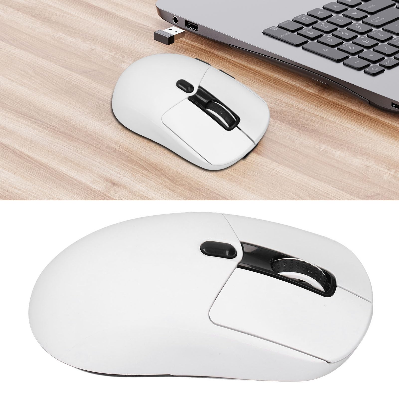 Focket Mouse da Gioco, Mouse Ottico Ergonomico Ricaricabile Bluetooth 2.4G Cablato in 3 modalità Regolabile 5000 DPI, Mouse da Gioco con Illuminazione RGB Immersiva per PC Portatile