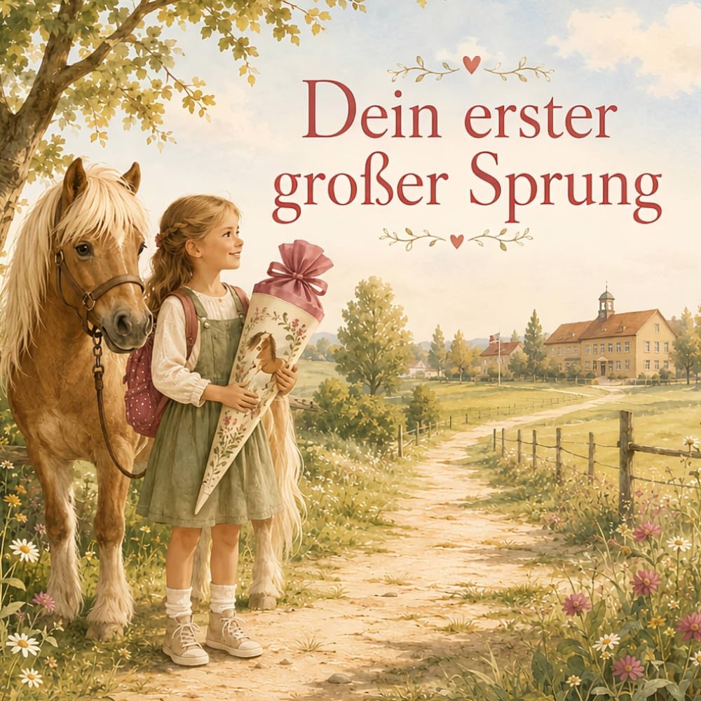 Dein erster großer Sprung: Ein Geschenkbuch zur Einschulung für Mädchen, die Pferde lieben