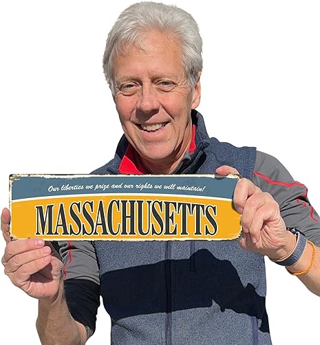 Miniatura 124 de SmartSign Letrero de metal vintage con texto en inglés "The Lone Star State" de 4 x 14 pulgadas, aluminio inoxidable de 40 mil con abrigo Texas