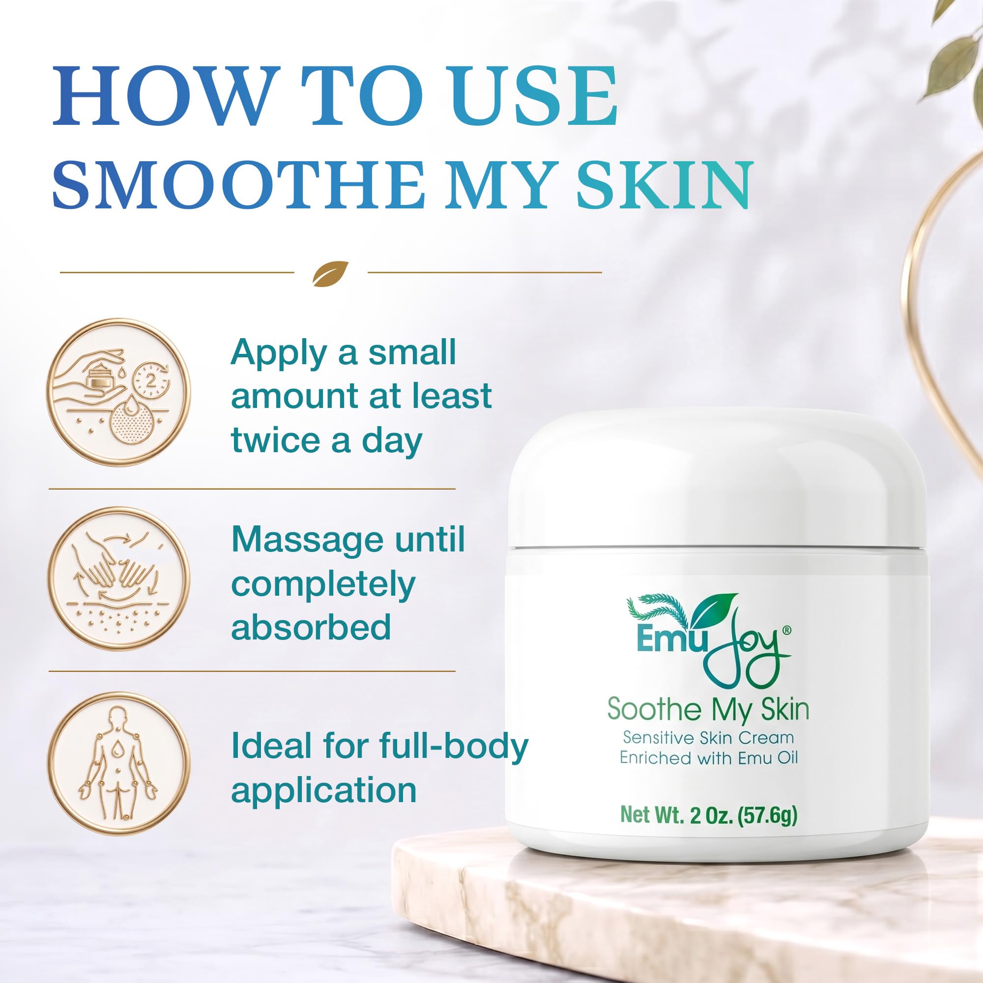 Amazon.com : Emu Joy Soothe My Skin Cream - Emu Oil Sensitive