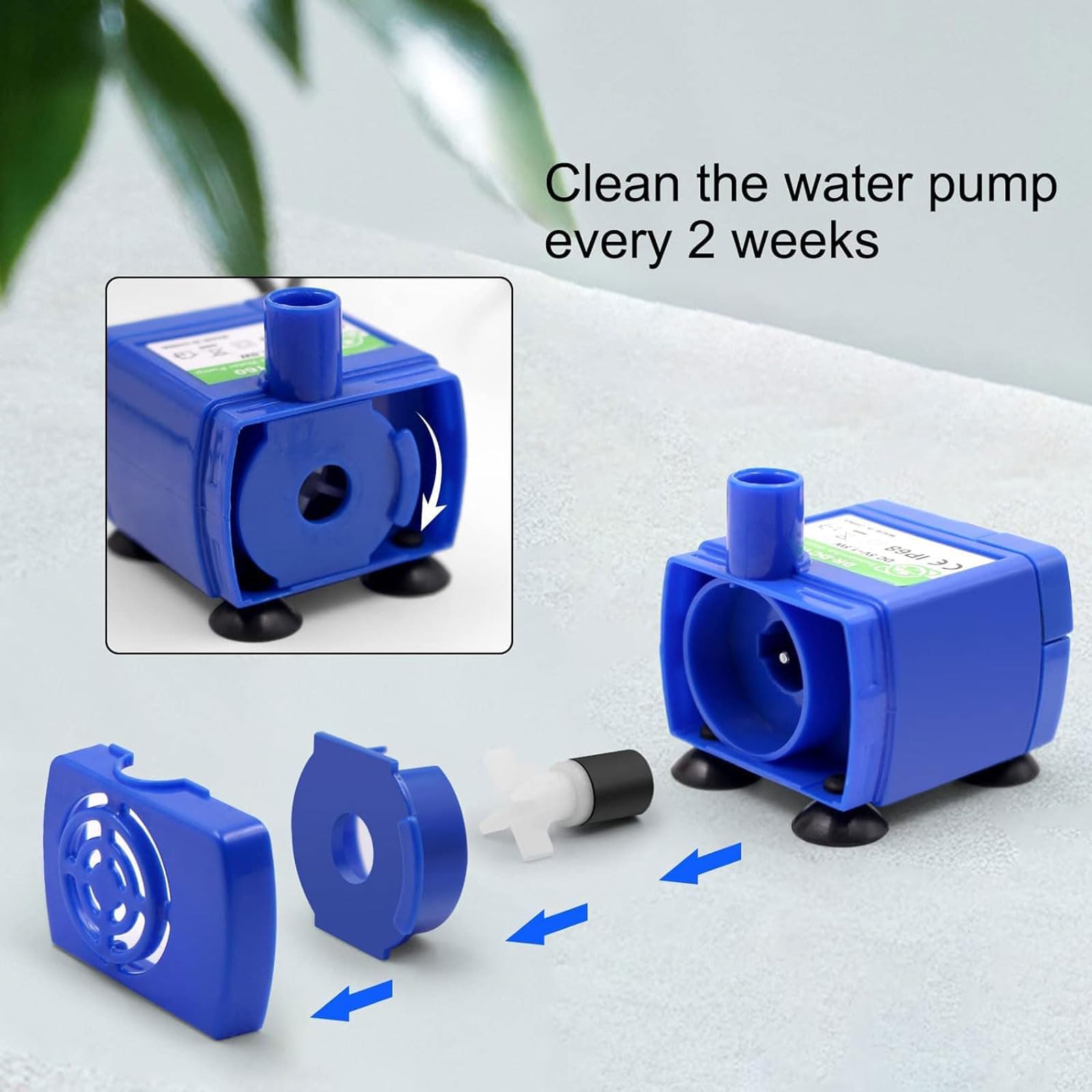 Bomba de agua Bomba de fuente de agua de 1 pieza, bomba de repuesto para fuente para gatos, Compatible con múltiples regalos de fuente para mascotas