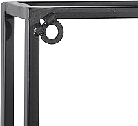 Vista 6 de Deco 79 Escultura de pared de árbol de metal para el hogar, rama con marco negro, juego de 2 arte de pared de 13 pulgadas de ancho, 36 pulgadas