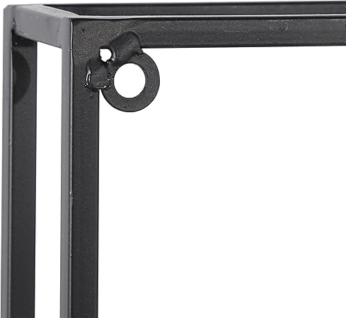 Miniatura 6 de Deco 79 Escultura de pared de árbol de metal para el hogar, rama con marco negro, juego de 2 arte de pared de 13 pulgadas de ancho, 36 pulgadas de