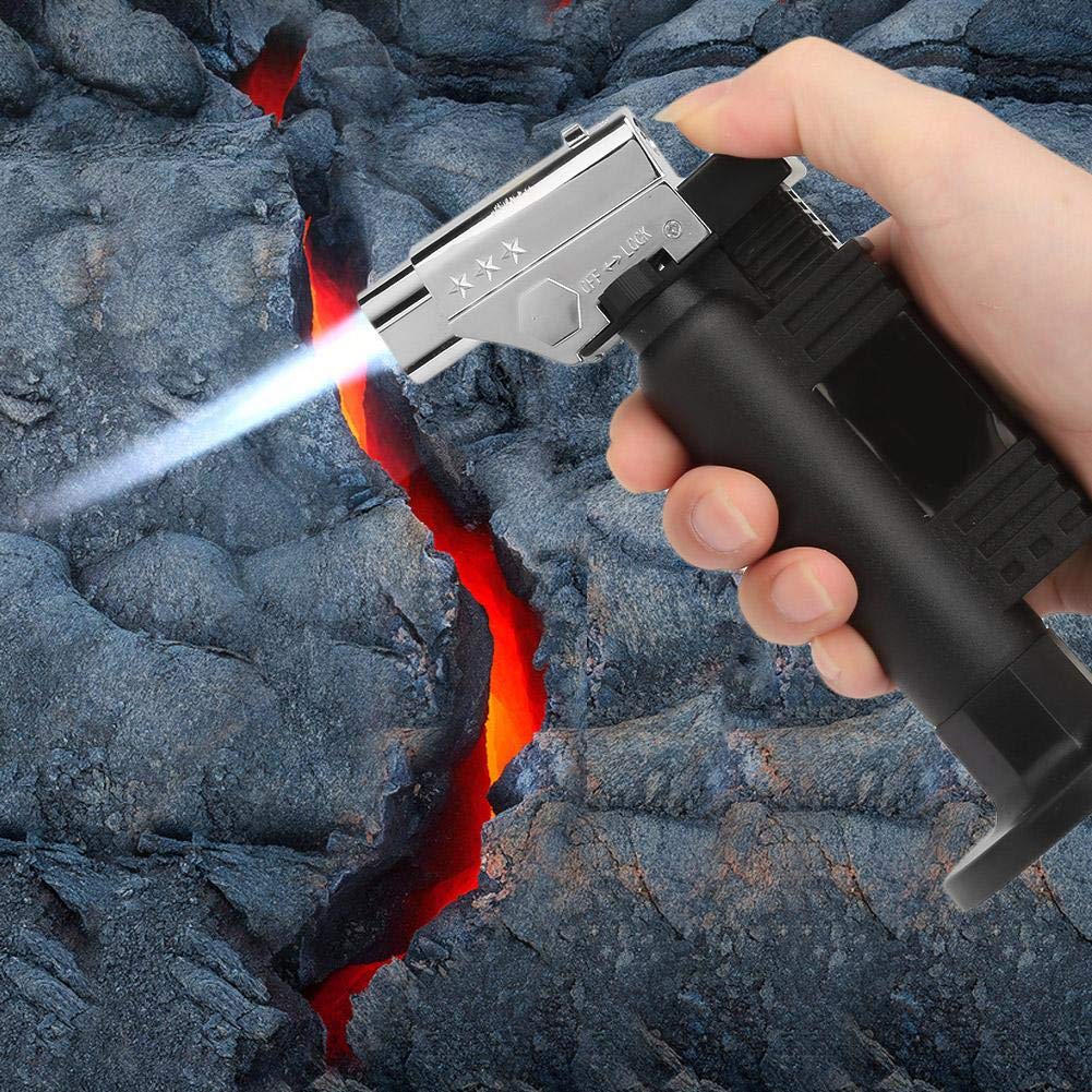 Torcia del Bruciatore a Gas, Torcia Butano a Fiamma a Temperatura 1300 ℃ / 2500 ℉, Cannello Cucina Regolabile, Strumento di Saldatura per Attrezzature di Laboratorio, Elettronico e Metallo