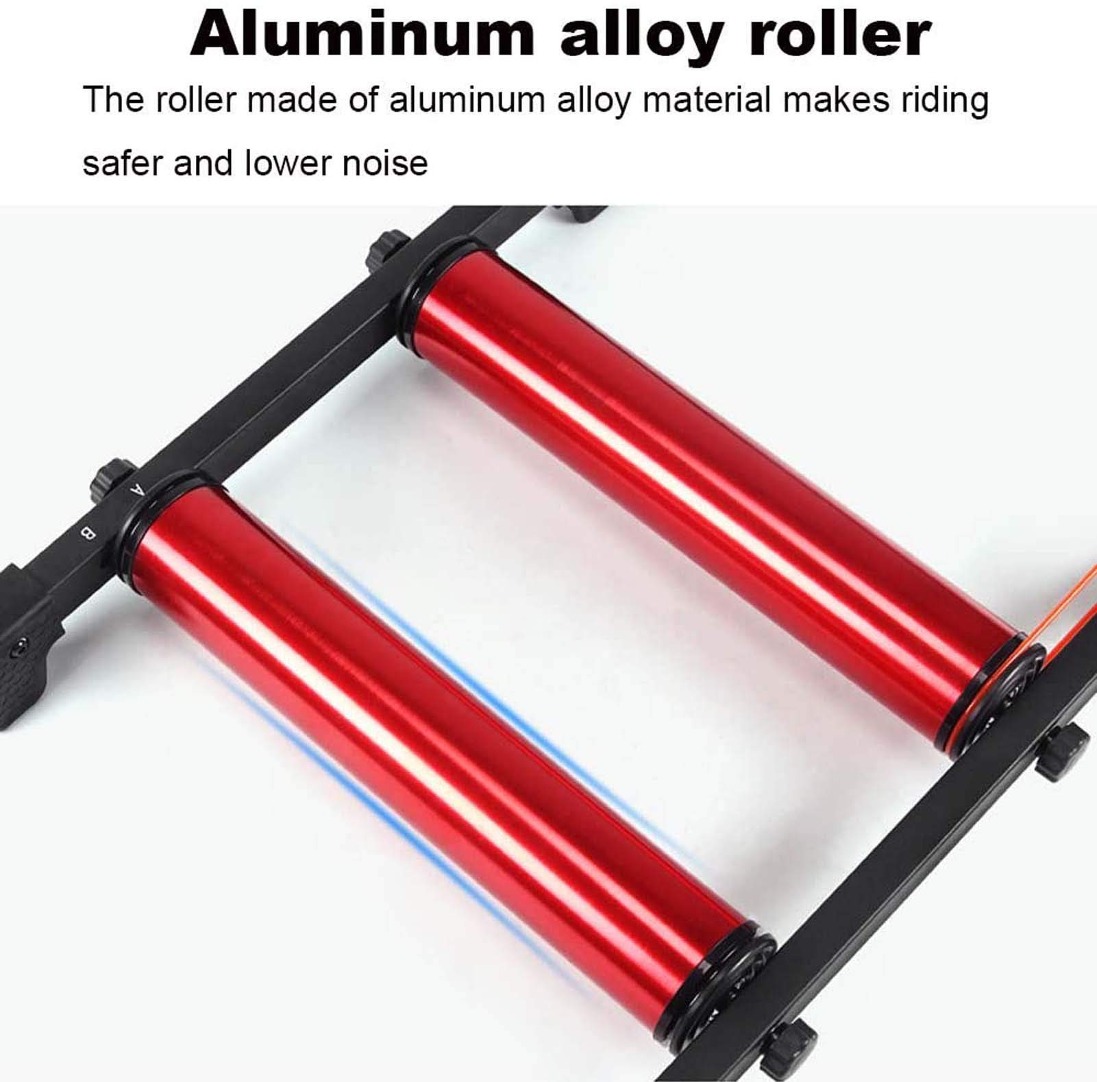 Bike Roller Faltbarer Indoor Cycling Fahrrad Rollentrainer, MTB Rennrad Trainingsstation, Passend für 24-29 Zoll Mountainbike/700C Rennrad
