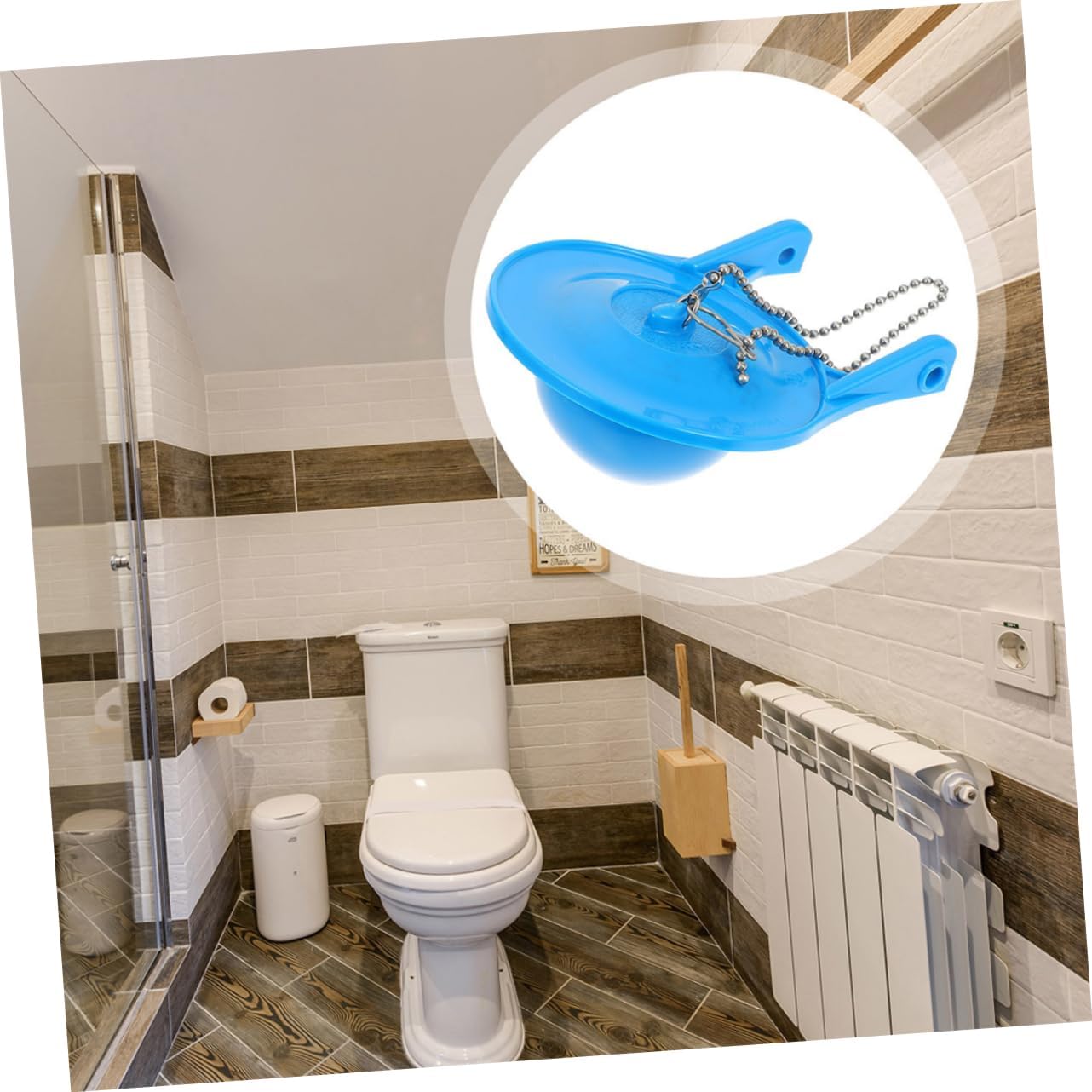 TEHAUX 4Pcs Toilet Flapper Replacement Kit Durable Rubber Flapper Valve for Toilet Tank Repair Easy Installation Compatible with Toilet Brands Water Saving