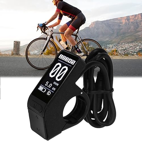 Miniatura 2 de Ordenador, IP65 Pantalla LCD Compatible 24V 36V 48V Velocímetro y Odómetro, Multifuncional Ordenador para BBS01 BBS02 BBSHD Mid Motor para 0.874 in