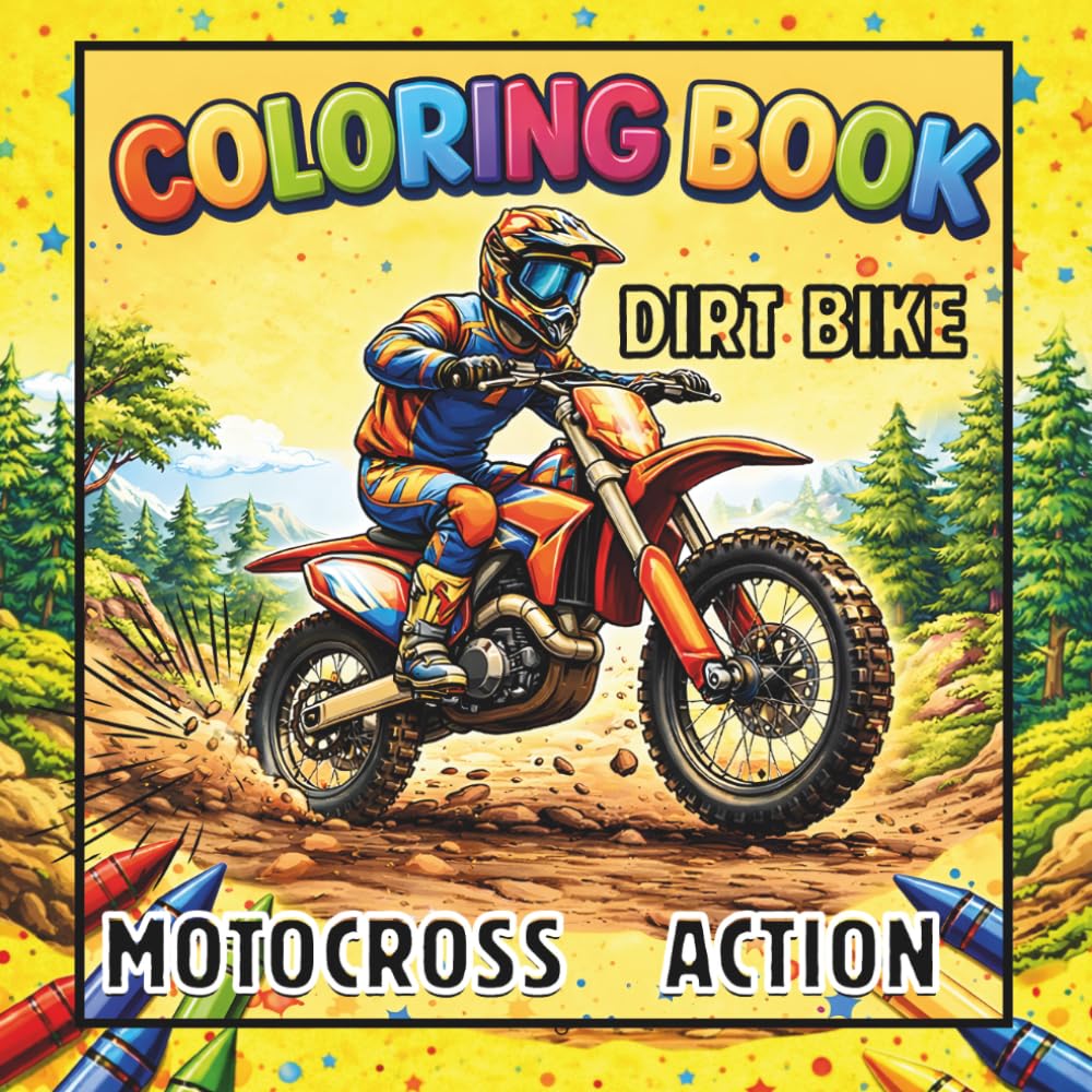 Motocross Action Coloring Book: DIRT BIKE ADVENTURE