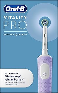 Oral-B Vitality Pro Elektrische Zahnbürste — Electric Toothbrush, Inkl. 1 Aufsteckbürste — 3 Putzmodi für Zahnpflege, Zahnbürste Elektrisch, Designed by Braun, Lila