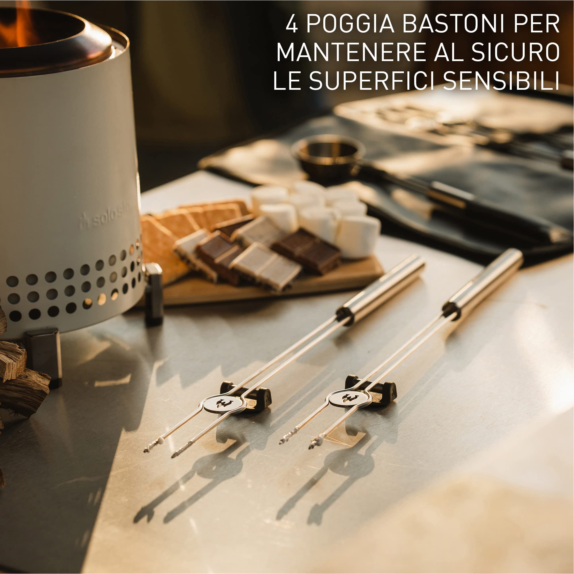 Solo Stove Pacchetto Accessori Mesa XL | incl. 4 Mini bastoni + poggia bastoni, Paletta per Pellet, Coperchio Mesa XL, Borsa, Accessori per caminetto da Esterno, 22,4 x 40,6 cm, 1,1 kg