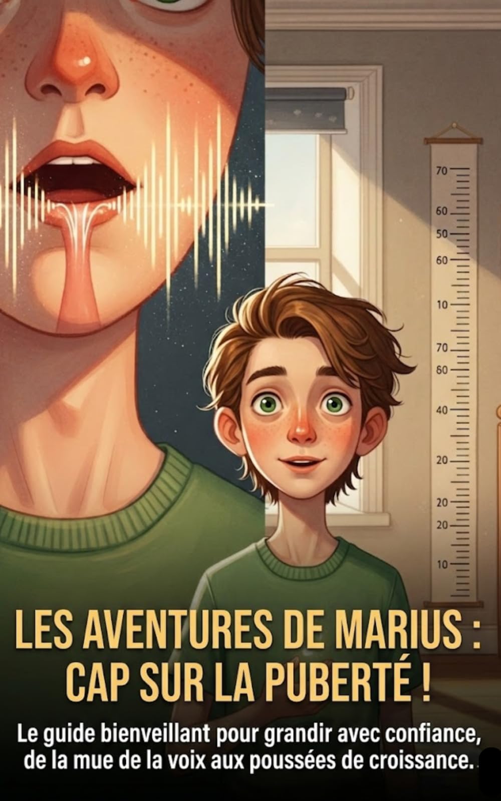 Les Aventures de Marius : Cap sur la Puberté: Le guide bienveillant pour grandir avec confiance, de la mue de la voix aux poussées de croissance.