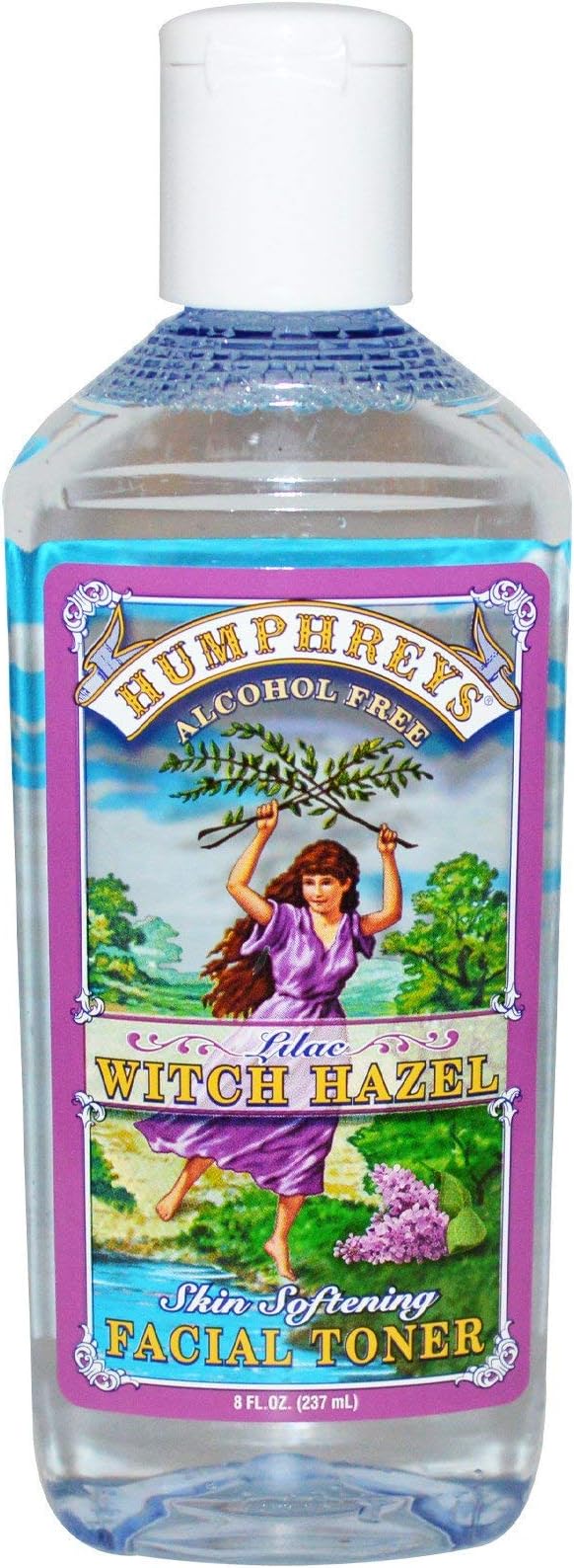 Humphrey's, Skin Softening Facial Toner, Lilac Witch Hazel, Alcohol Free, 8 fl oz (237 ml)