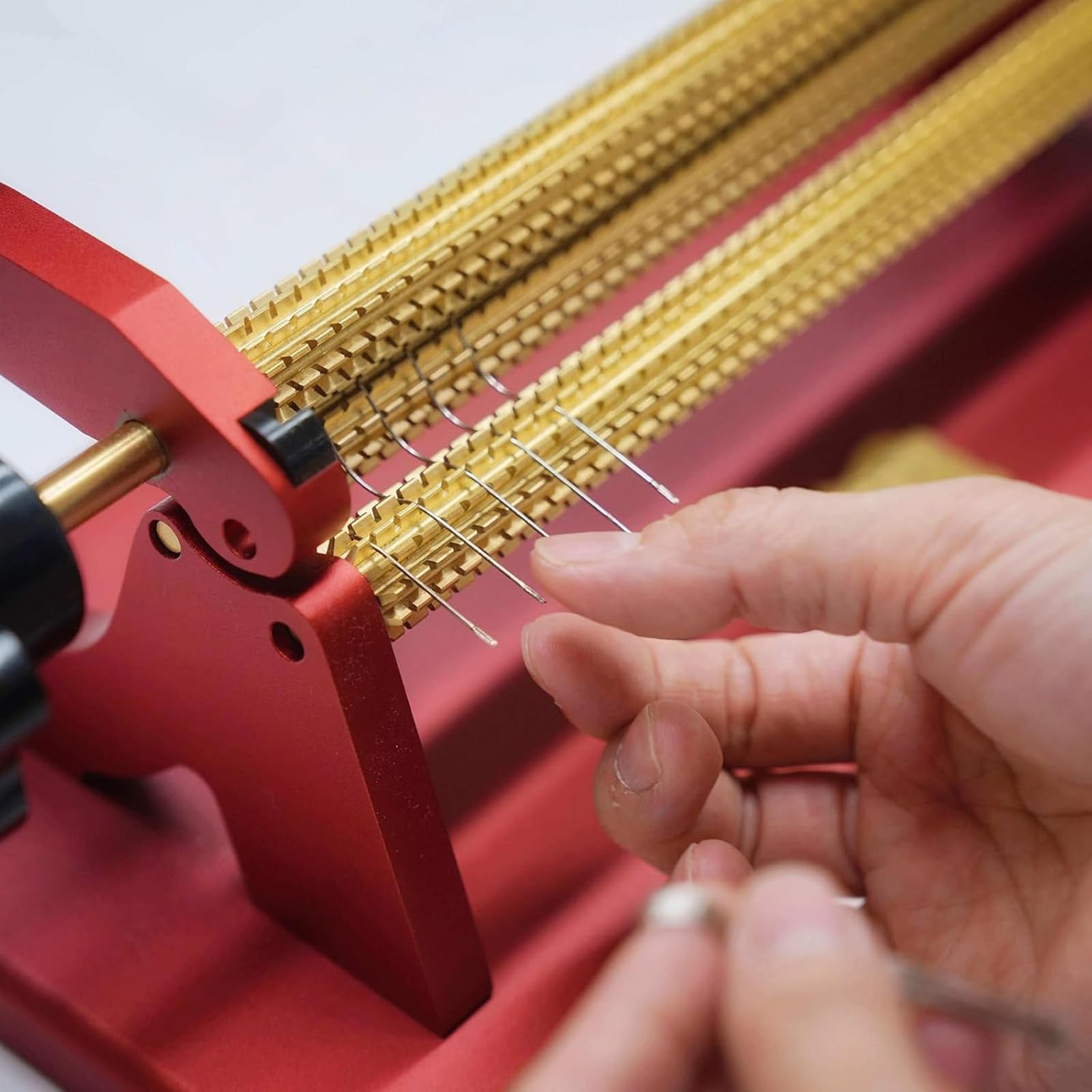 Plisado ajustable con múltiples posiciones de aguja para proyectos de costura de bricolaje