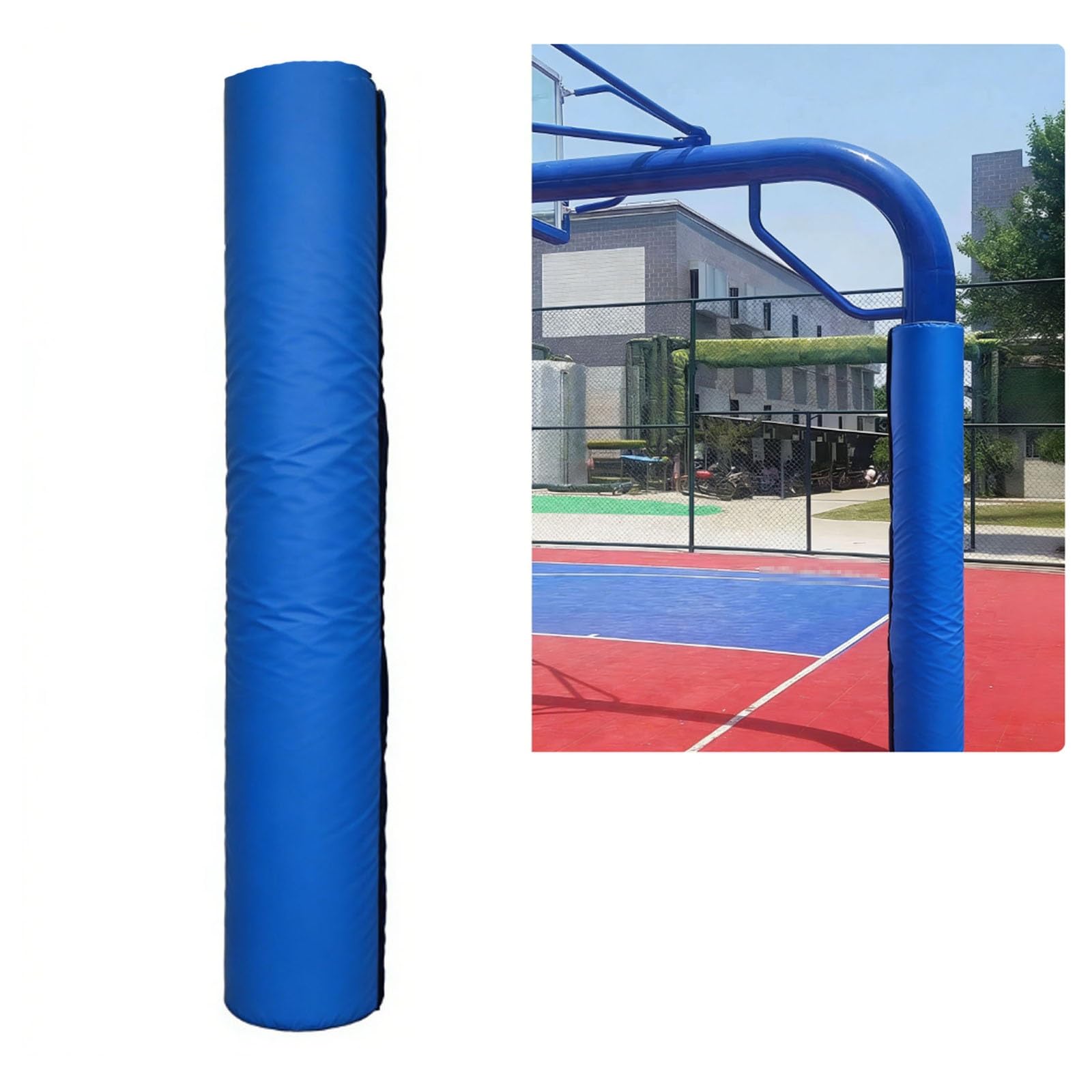 Generico Protezione in Schiuma Resistente per Pali Rotondi, Imbottitura di Sicurezza per Pali da Basket, Imbottitura per Pali da Basket Resistente per Pali Rotondi, imbo