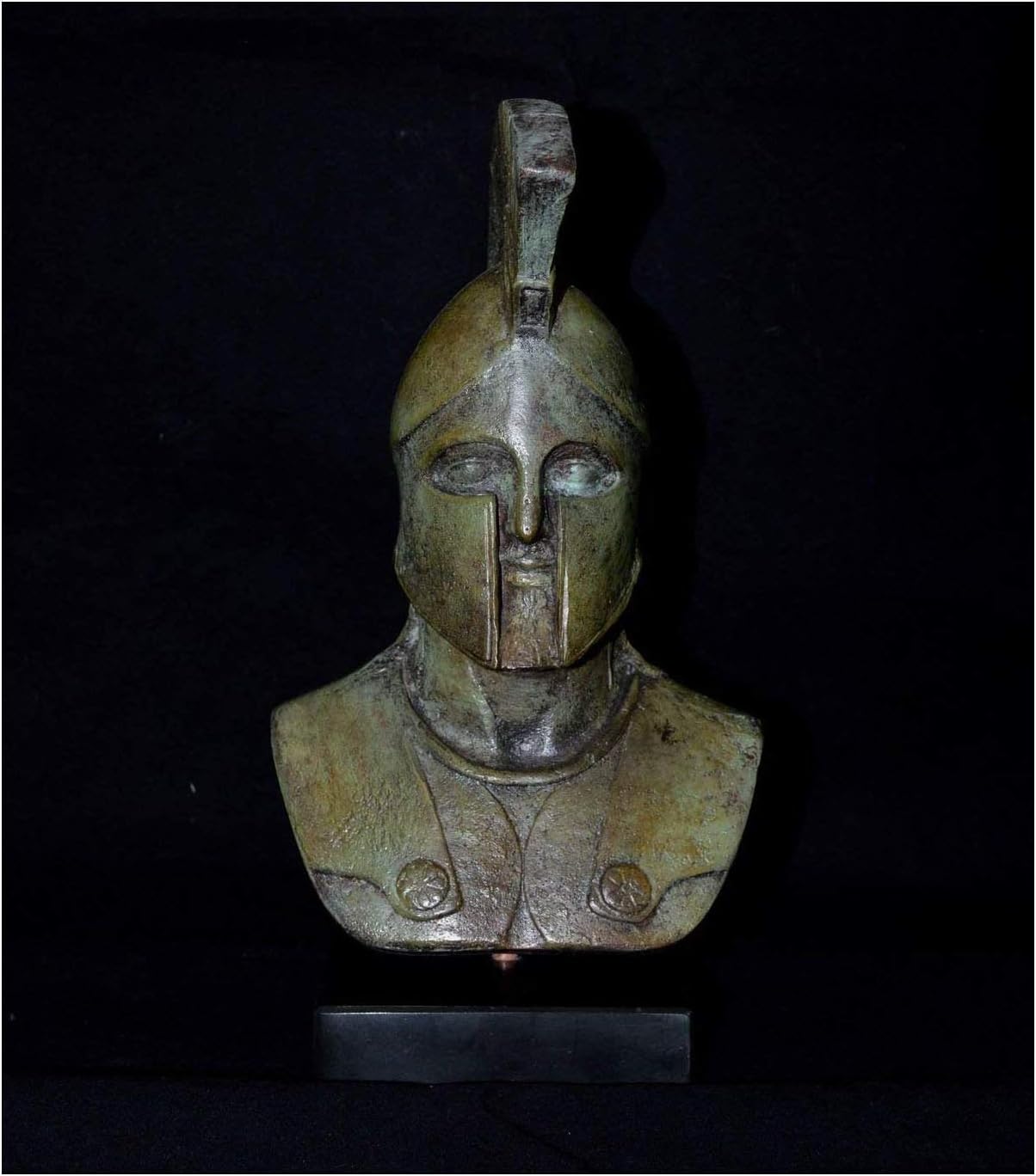 Leonidas King of Spartans Bronze Bust - Battle of Thermopylae - Lost Wax Cast