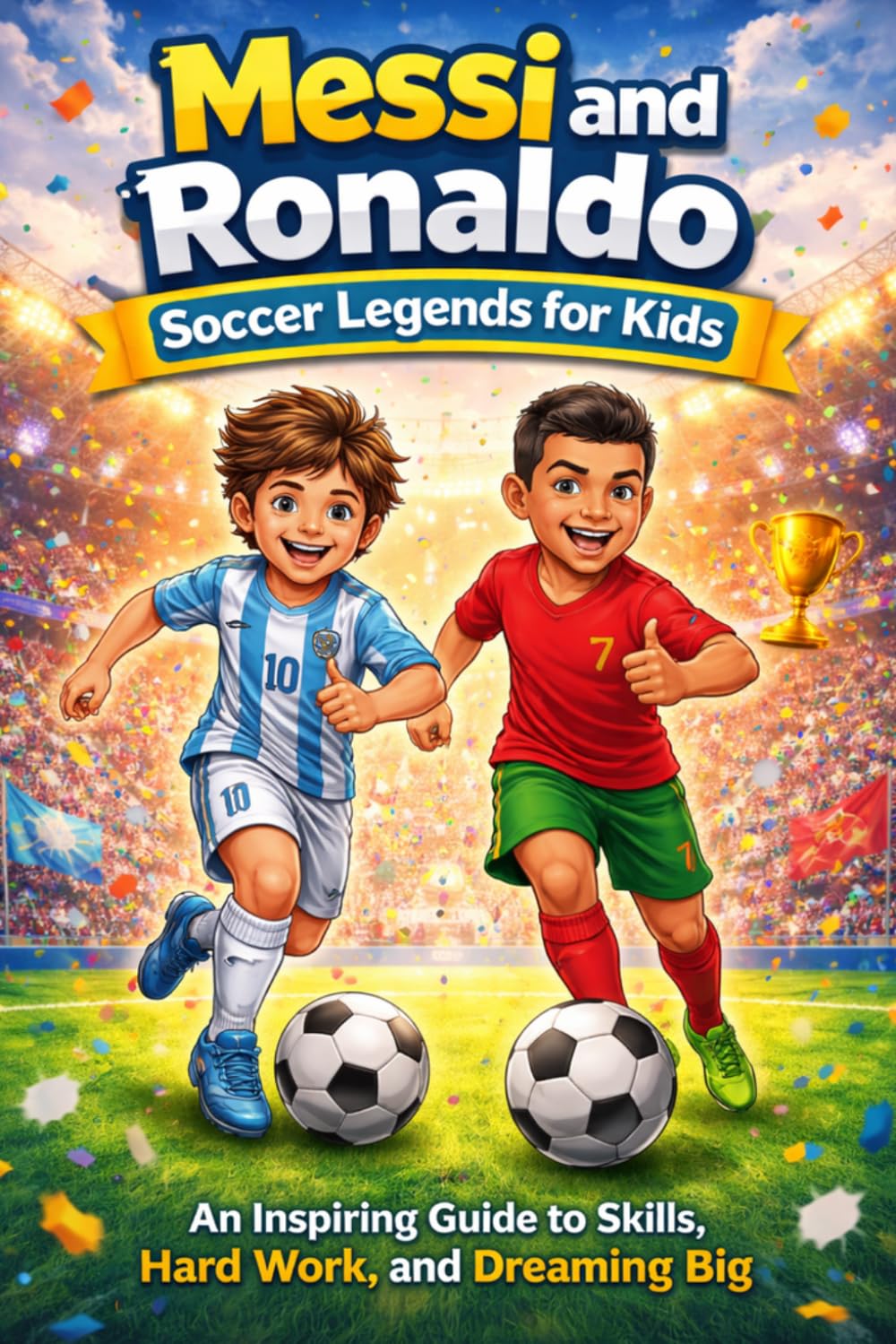 Messi and Ronaldo: Soccer Legends for Kids: An Inspiring Guide to Skills, Hard Work, and Dreaming Big (Little Soccer Stars)