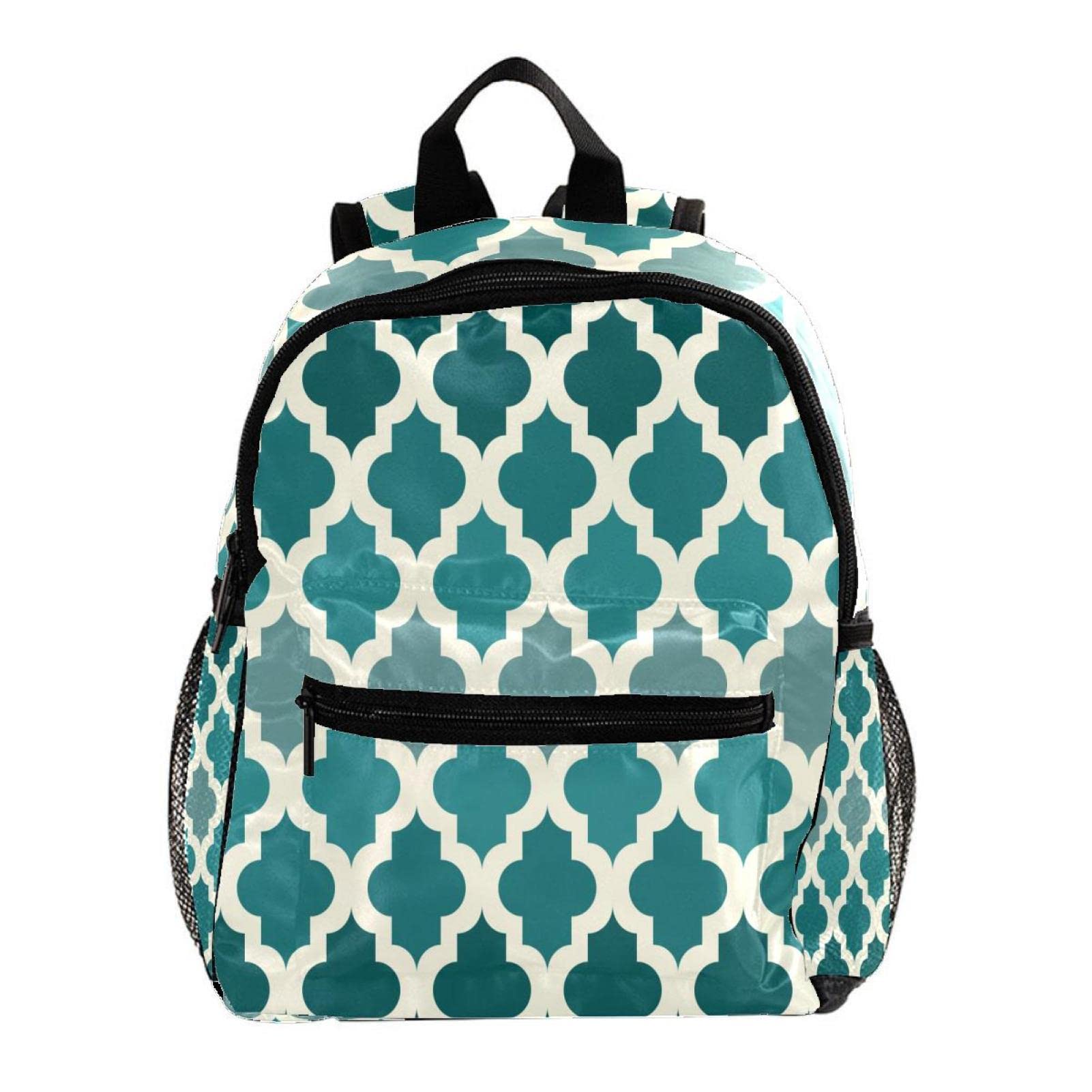 Mini sac à dos enfants 30,5 cm vert émeraude à motif marocain