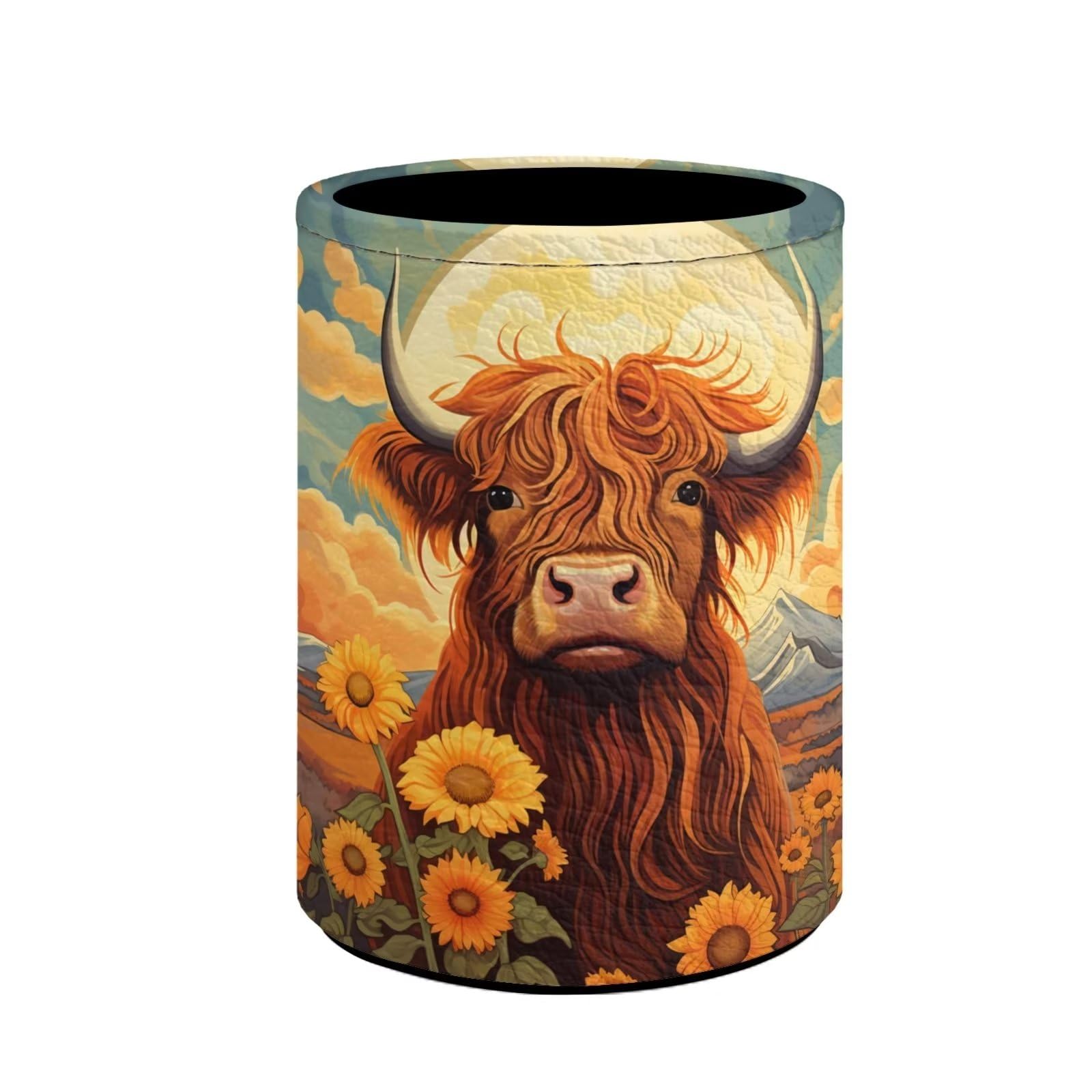 Amazon.com: Upetstory Highland Cow Pencil Holder for Desk Office