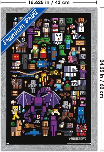 Vista 84 de Trends International póster de pared de Mobbery de Minecraft Paquete de póster y montaje