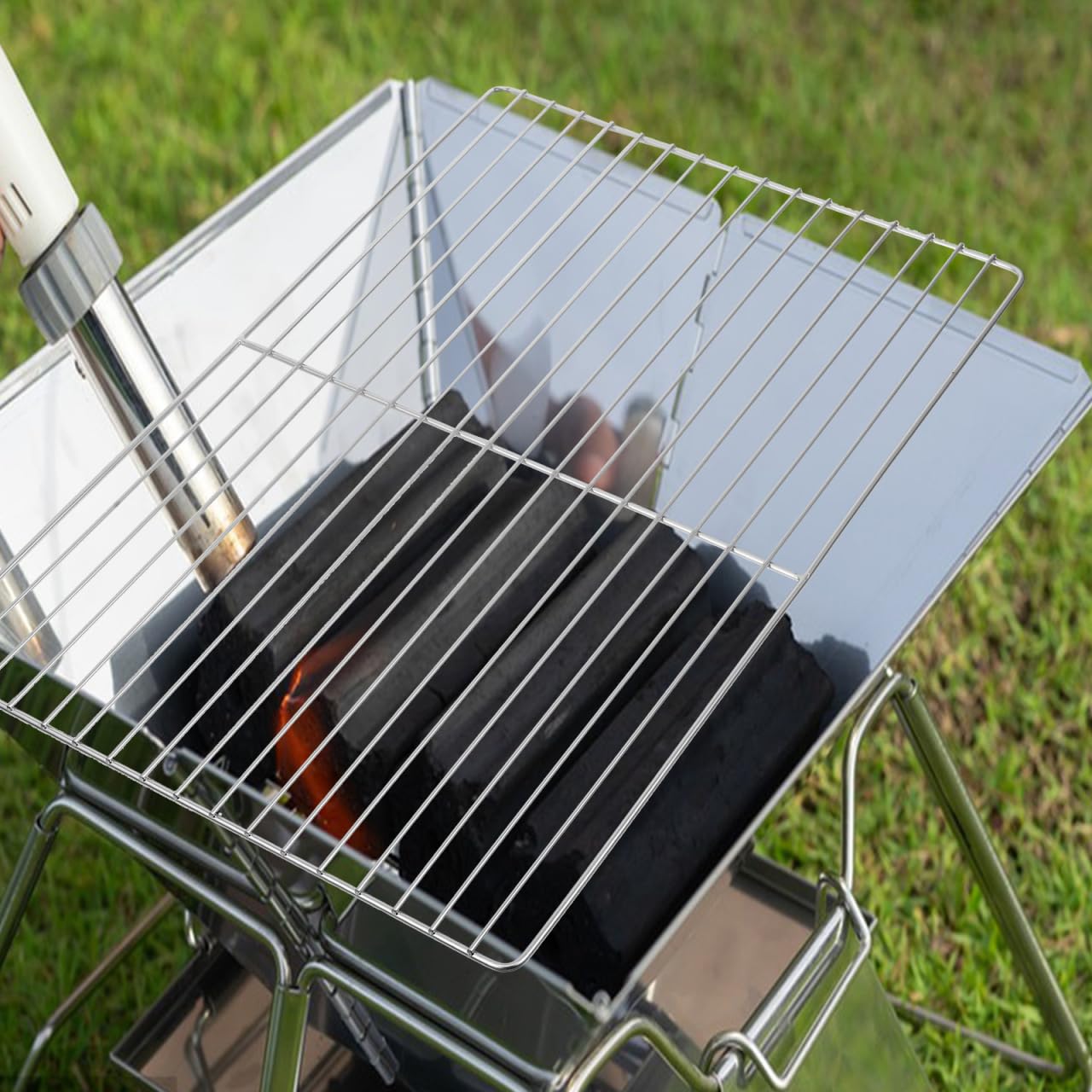 Grille De Barbecue En Acier Inoxydable 44,5x29,5 Cm - Remplacement, Robuste, Facile à Nettoyer - 10