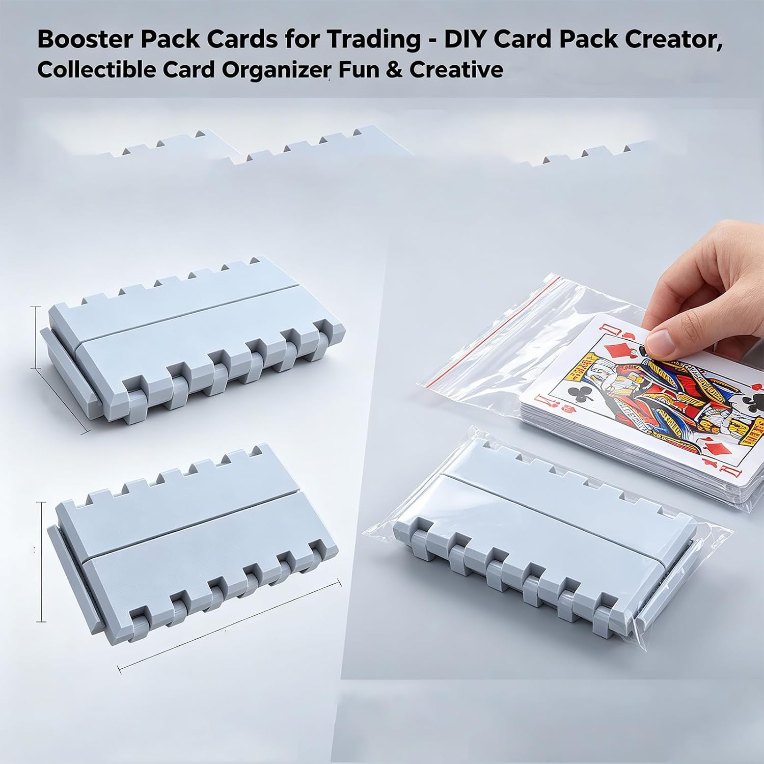Booster Pack Cards for Trading – DIY Card Pack Creator, Collectible Card Organizer, Fun & Creative Packaging Tool for Games, Gifts, and Craft Projects
