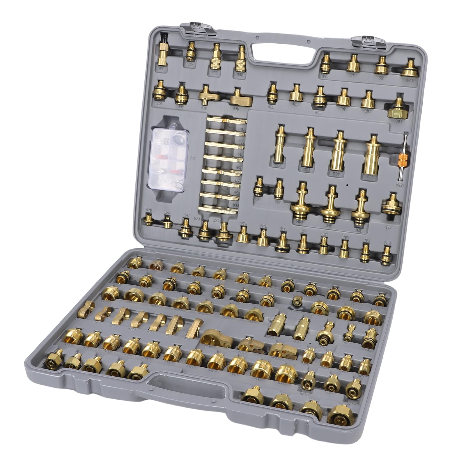 Haofy Kit de Reparación de Detección de Fugas de CA de Latón de Primera Calidad para Automóviles, Identificación Eficiente de Fugas, Aplicable para Sistemas de Aire Acondicionado Automotrices