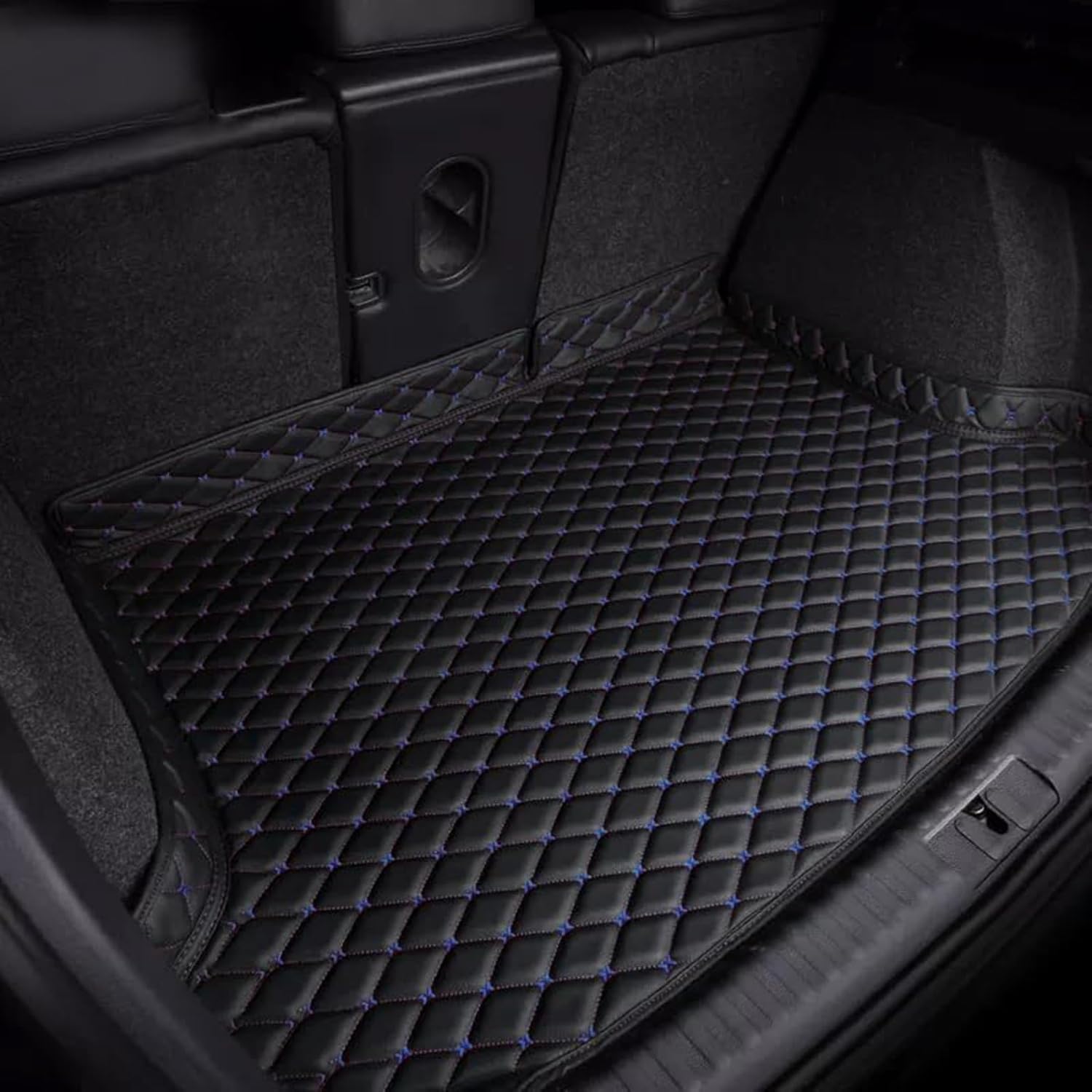 Leather Car Trunk Mat for Lincoln Aviator(6seats) 2020 2021 2022 2023 2024 2025 2026 Car Cargo Liner Trunk Mat All Weather Protection Car Boot Liner,Coffee