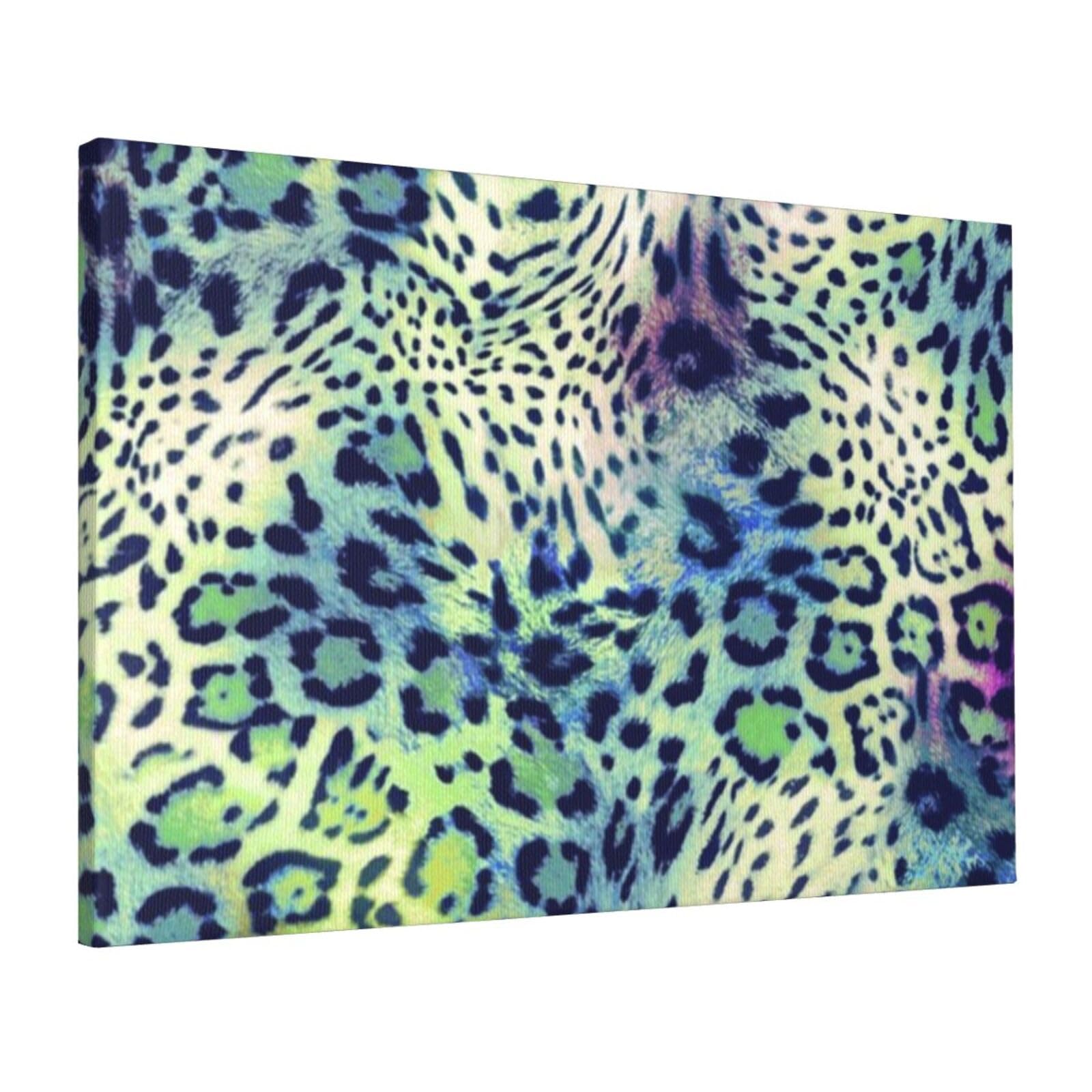 Impression sur toile léopard vert OUSIKA pour mur vide - 8