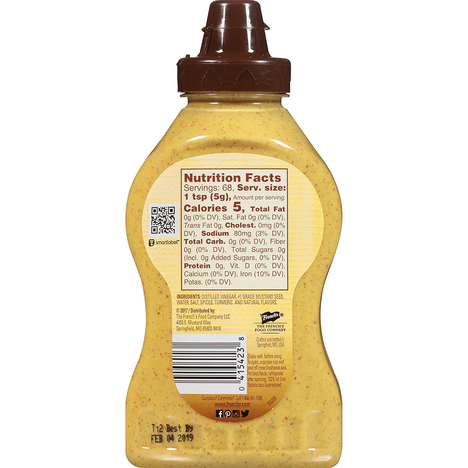 French's Deli Mustard Spicy Brown 100% Natural Sauce 12oz (340g) - Image 4 thumbnail
