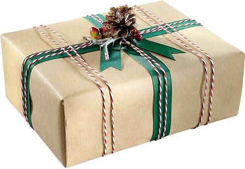 Miniatura 2 de Llanura Kraft Jumbo Rollo Papel de regalo - 72 metros cuadrados. ft. envoltura de papel kraft