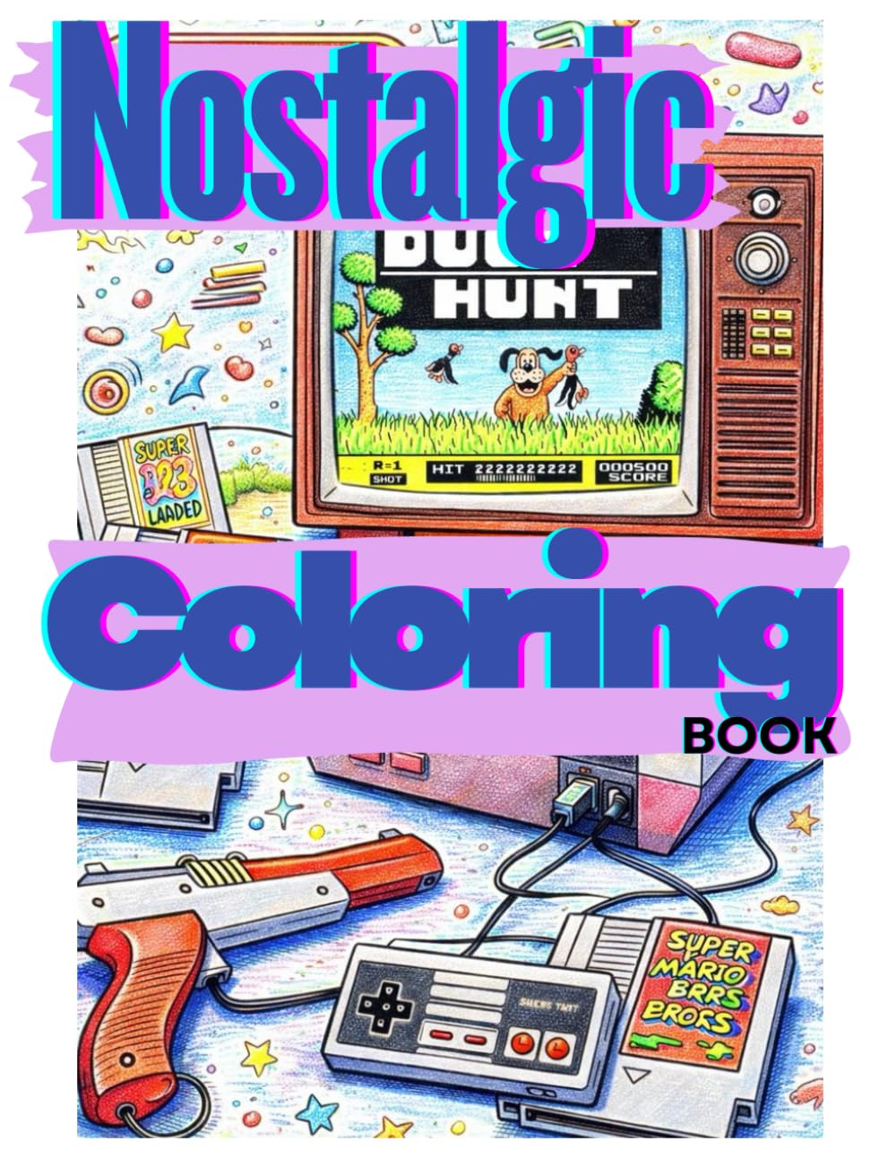 90's Nostalgic Coloring Book