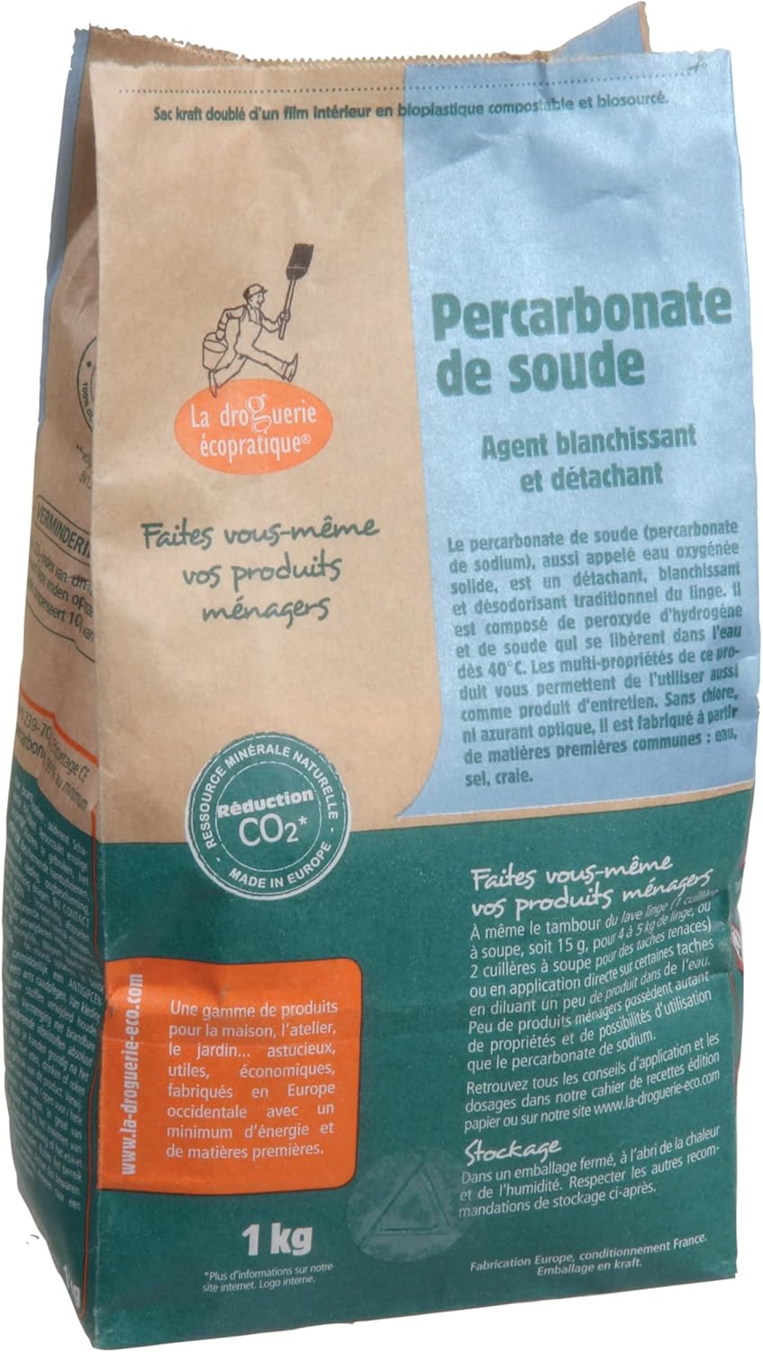 Propre La Droguerie Écologique - Percarbonate de Soude 1kg - Efficace, Naturel et Éco-friendly