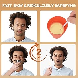 120g Long-Lasting Nose Hair Waxing Kit with 48 Applicators | Painless and Easy Mustache Guard | CoFashion Nose Hair Remover for Men and Women