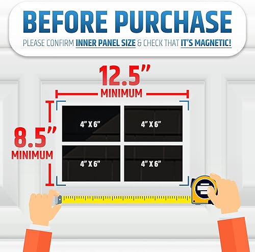 Miniatura 2 de Ventanas magnéticas fuertes y brillantes para puerta de garaje  Se adapta a 1 coche  Parece paneles de ventana reales  paneles falsos  Kit de