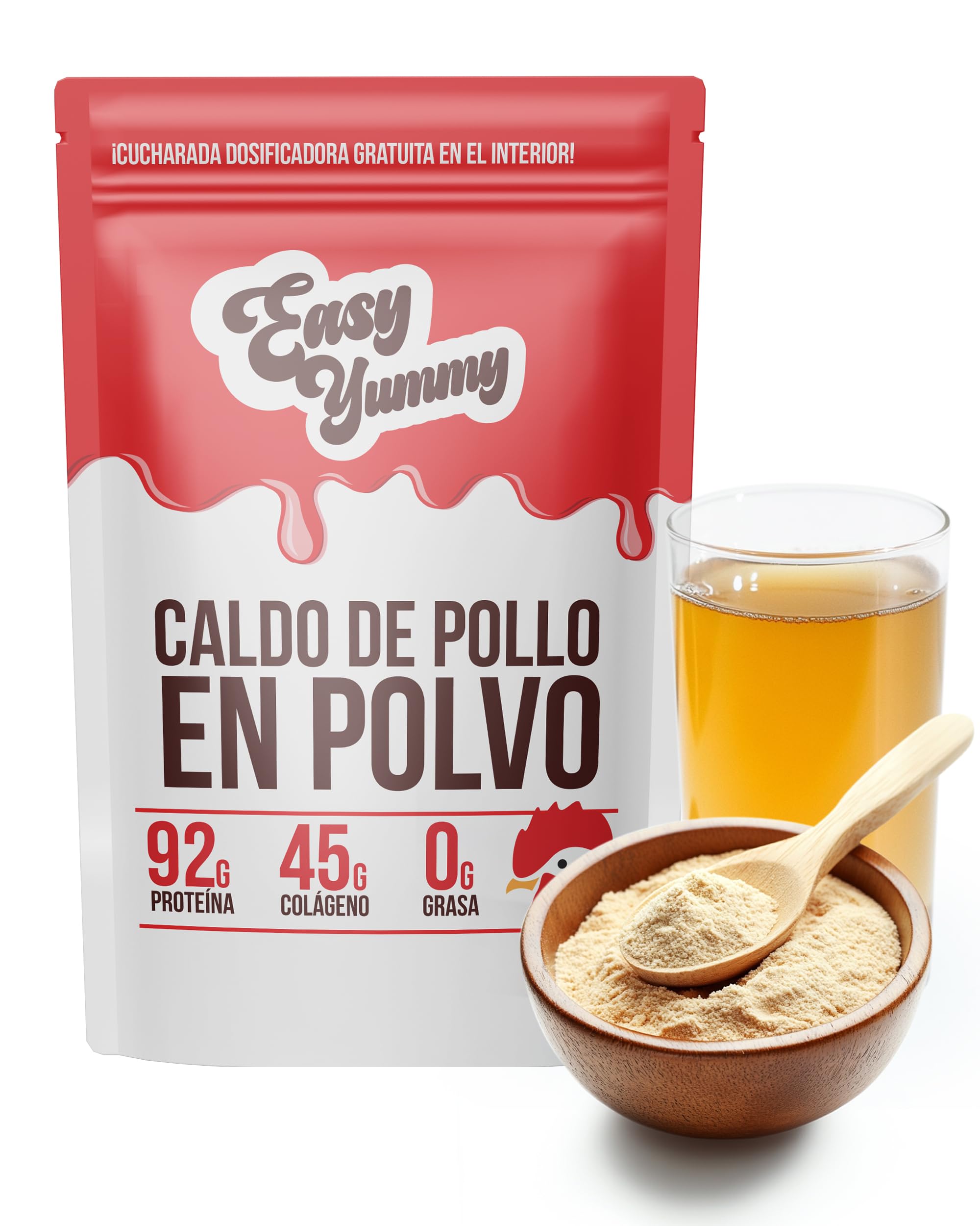 Caldo de Huesos 300g 100% Caldo de Pollo Sin Aditivos