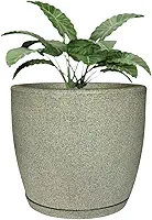 Vaso Grande Cone Decorativo Polietileno Planta Jardim Varanda (Cinza)