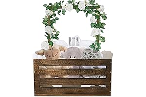 Wooden Baby Shower Crate Closet with Handle