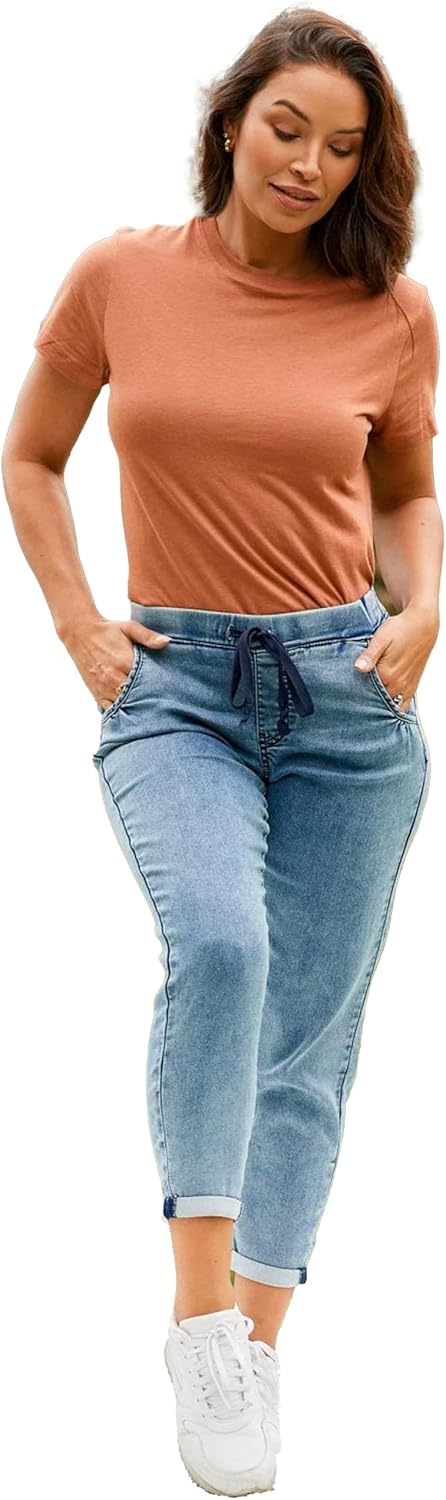 Royalty For Me Womens Women's Petite Kozy Fit Mid Rise Jogger