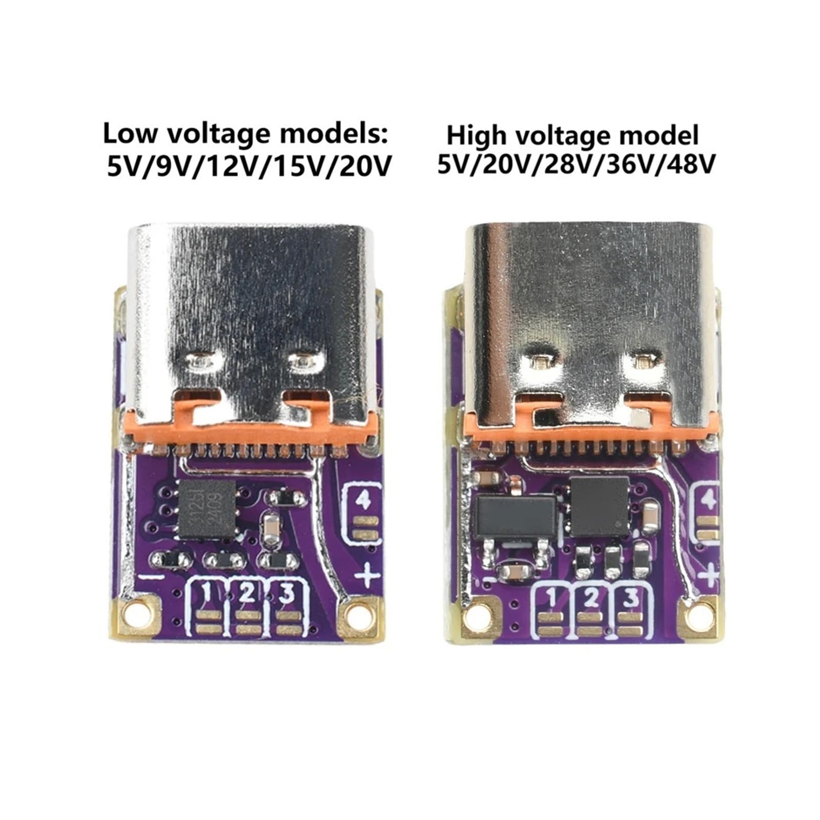 PD3.0 PD3.1 QC3.0 moduł spustowy 48 V Decoy Board typ C do DC (wysokie napięcie)