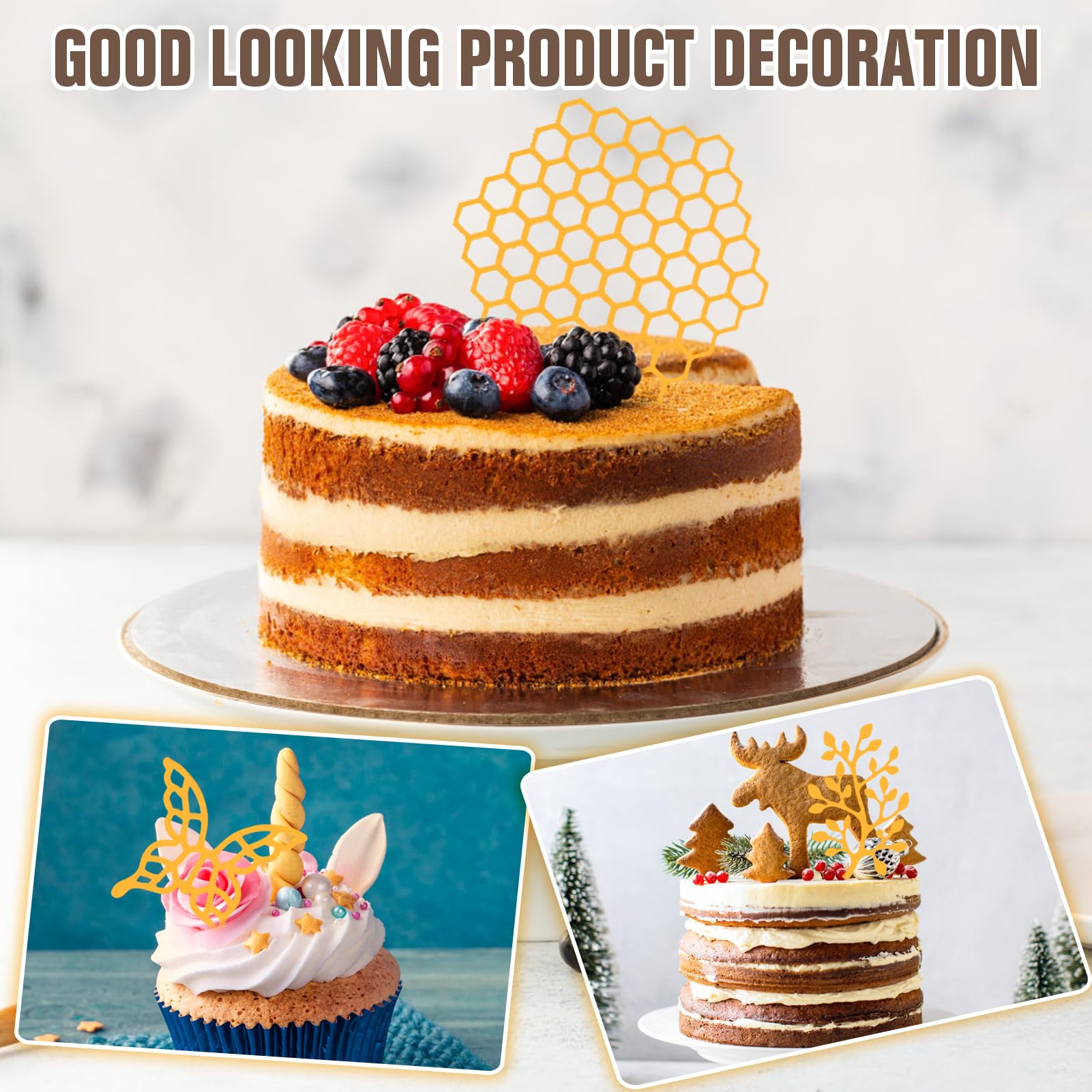 Moule Dentelle Silicone, Tapis Gaufrage Fondant Silicone, Motifs Floraux Antiadhésifs pour Pâtisserie (5 Pièces