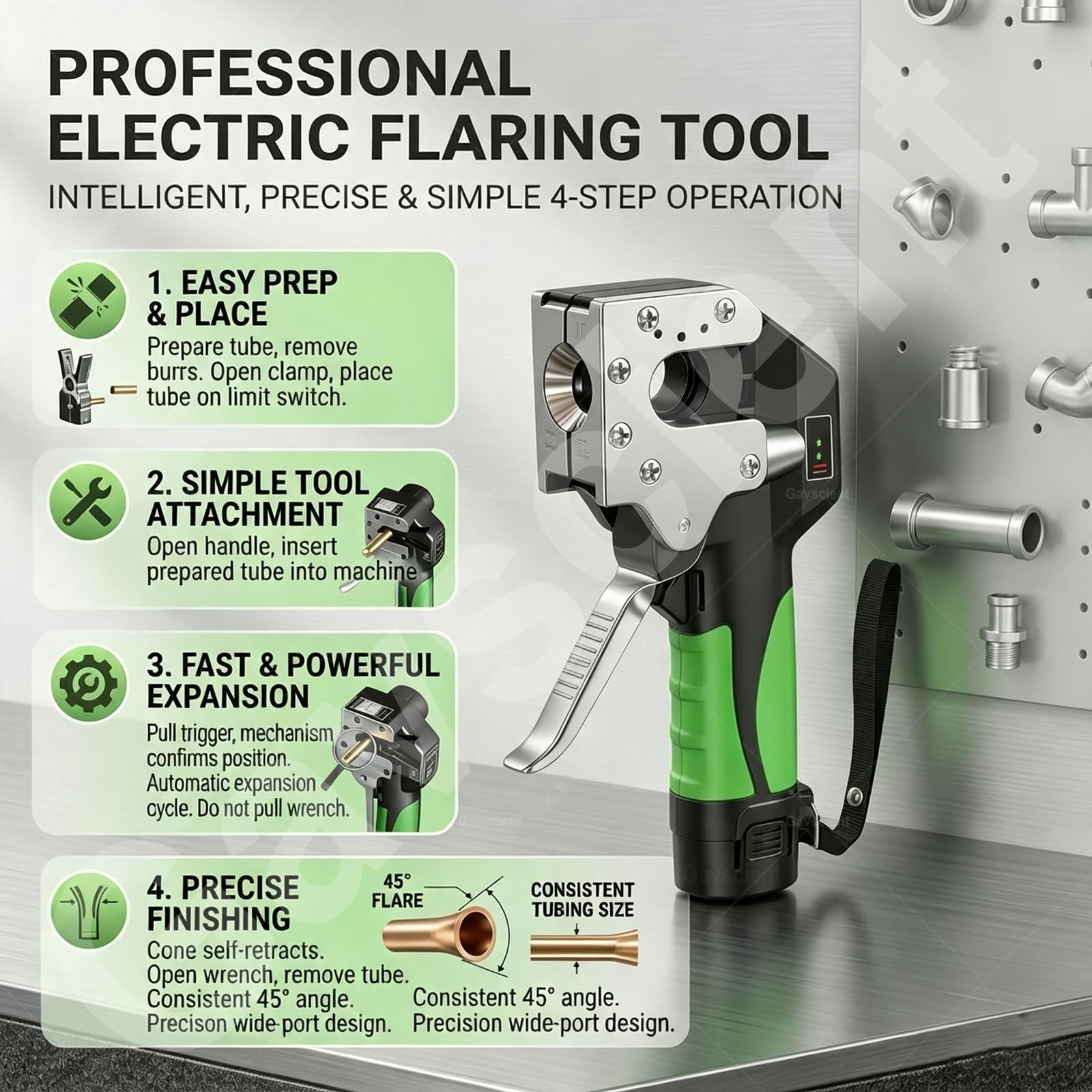 Métrico Pulgadas 2 En 1 Herramienta Abocardado Nuevo 5fixtures