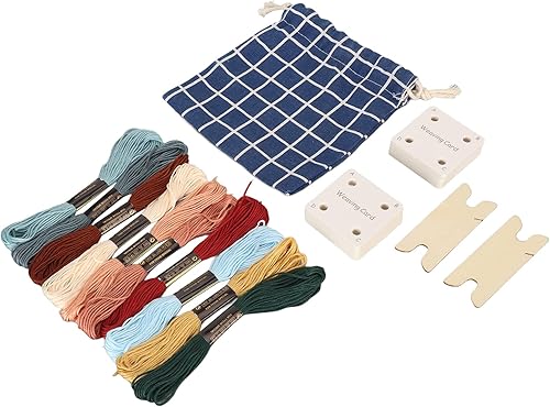 TOPINCN Weaving Cards Set for Loom Desktop Scarf Rope for Loom Waist for Loom 30Pcs for Shuttle Accessories Compact Weaving Looms