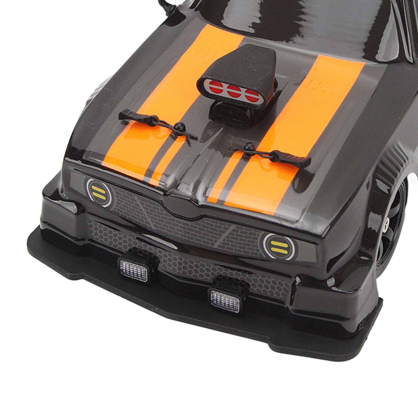 BuyWeek Coche Teledirigido RC Drift Car, 2,4 GHz 1:16 4WD 18 km/h con Luz LED para Adultos (Negro 2 Baterías)