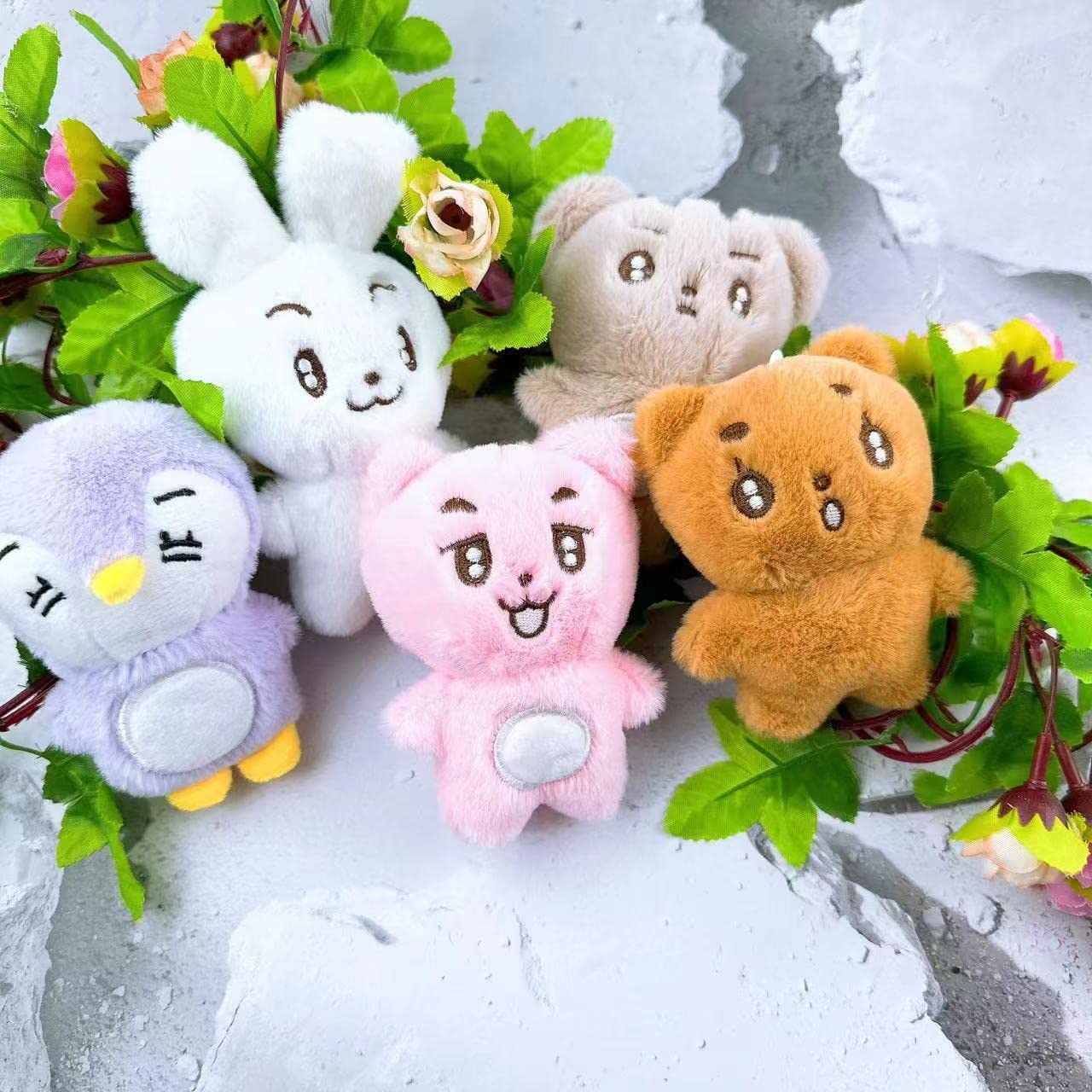 Portachiavi Peluche TXT MOA 12cm: Ciondolo Morbido Per Borsa Scuola O Zaino, Simpatico Accessorio Kaki