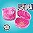 Practicon Marble Retainer Cases, Orthodontic Aligner Case, Mouth Guard Holder (3 Pack) (Pink)