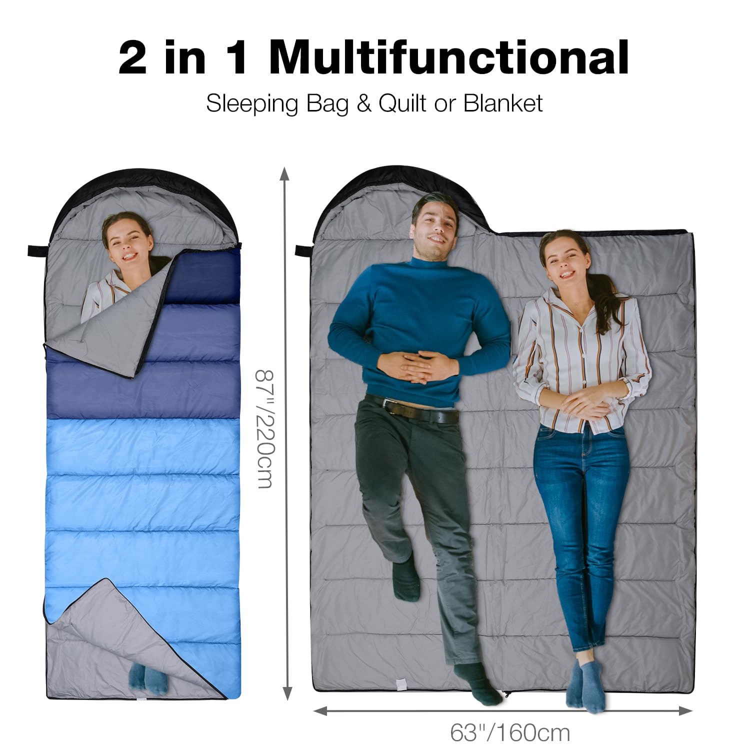 REDCAMP Sac De Couchage Ultra Léger Pour La Randonnée, Confort