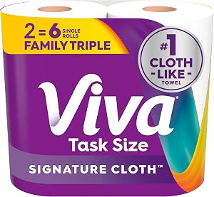 Viva Signature Cloth Paper Towels, Task Size, 2 Family Tripl…