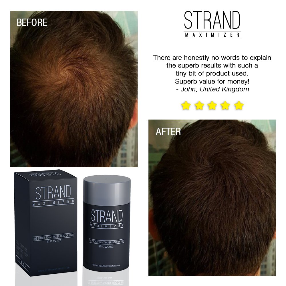 Hair Fibers Conceal Hair Loss, Thinning Hair and Bald Spots on Men