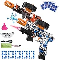 Vista 1 de Pistola eléctrica de bolas de gel, pistola automática de bolas de salpicadura de alta velocidad con más de 80,000 y gafas protectoras, juguetes